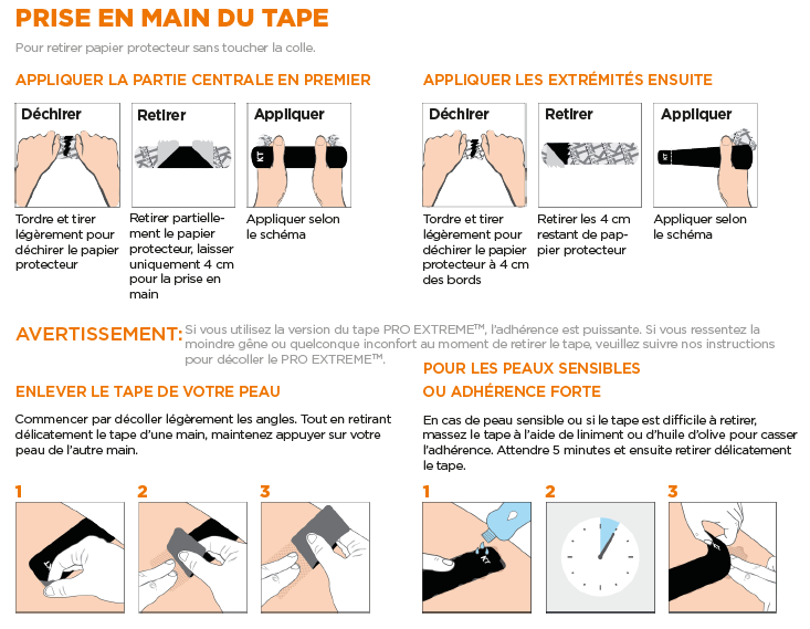 KT TAPE PRO WIDE (25cmx10cm) VENTE PRIVEE SPORTS